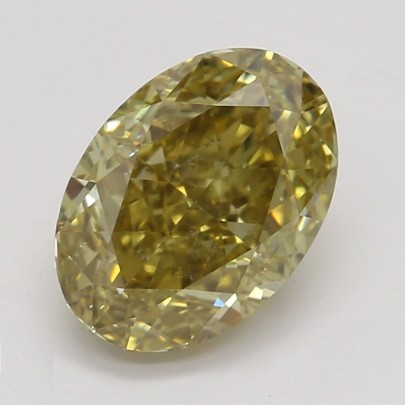 Farebný diamant ovál, fancy hnedožltý, GIA 4873090234 Y5