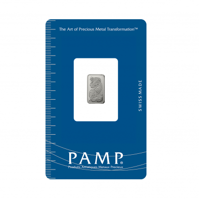 Investičná platinová tehla 1 g razená Pamp Fortuna PT00RI001S101 2