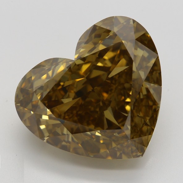 Farebný diamant srdce, fancy deep hnedožltý, GIA 2872600112 Y8