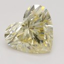 Farebný diamant srdce, fancy light hnedožltý, 2,19ct, GIA