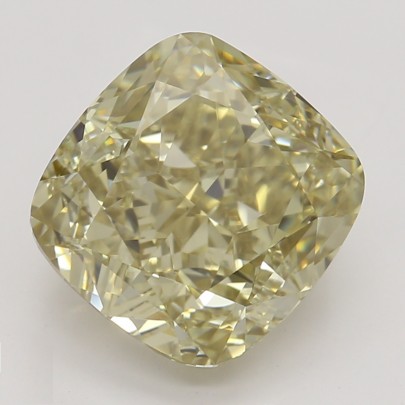 Farebný diamant cushion, fancy hnedasto-zelenkasto žltý, GIA 2871610122 Y5