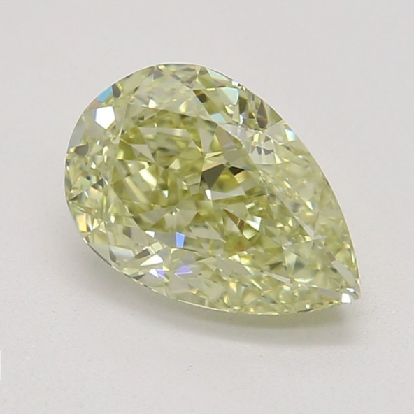 Farebný diamant hruška, fancy hnedasto-zelenkasto žltý, GIA 4846000494 Y5