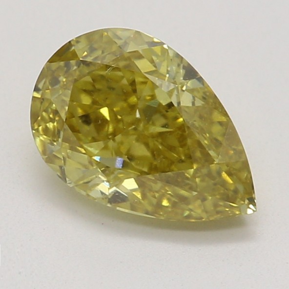 Farebný diamant hruška, fancy deep hnedasto-zelenkasto žltý, GIA 1872330281 Y8