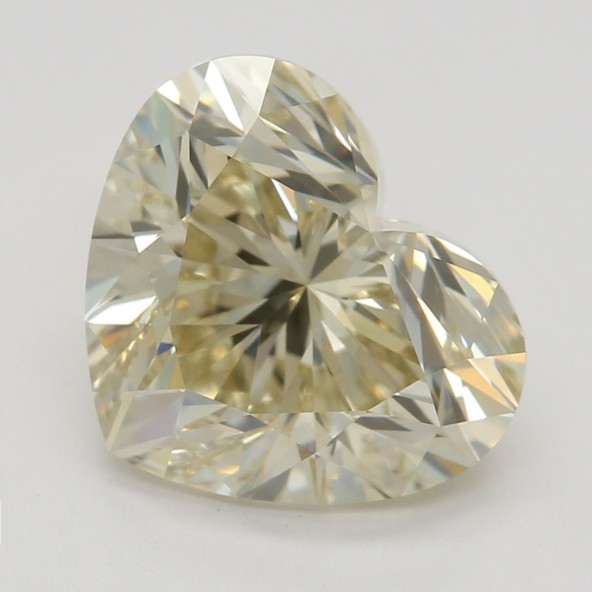 Farebný diamant srdce, fancy light hnedasto-zelenkasto žltý, GIA 8872000408 Y4