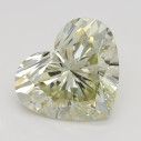 Farebný diamant srdce, fancy light hnedasto-zelenkasto žltý, 2,02ct, GIA