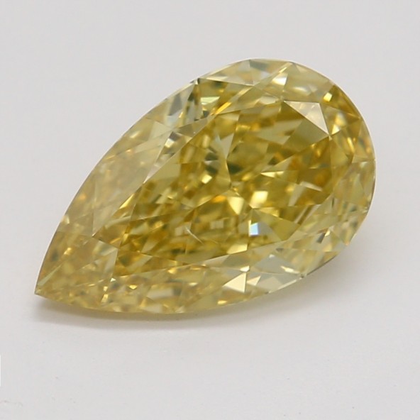 Farebný diamant hruška, fancy hnedasto-zelenkasto žltý, GIA 5872990225 Y5