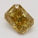 Farebný diamant radiant, fancy deep hnedasto-zelenkasto žltý, 1,51ct, GIA