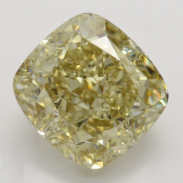 Farebný diamant cushion, fancy hnedasto-žltý, GIA 3872780223 Y5