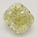 Farebný diamant cushion, fancy hnedasto-žltý, 4,1ct, GIA