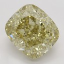 Farebný diamant cushion, fancy hnedasto-žltý, 3,51ct, GIA