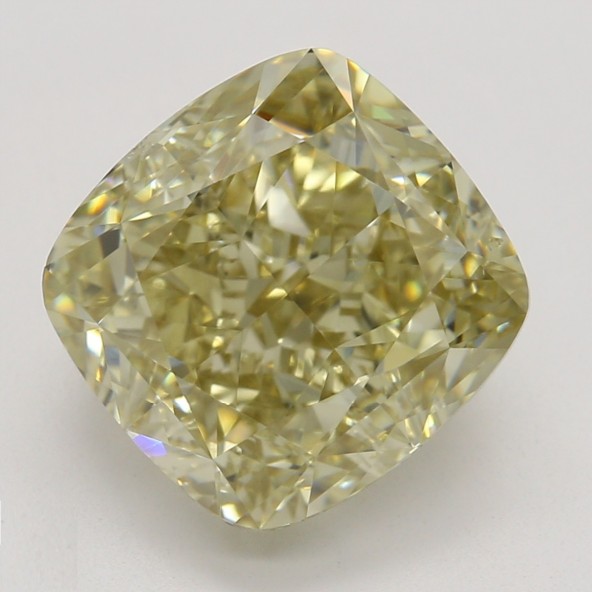Farebný diamant cushion, fancy hnedasto-žltý, GIA 1845770361 Y5