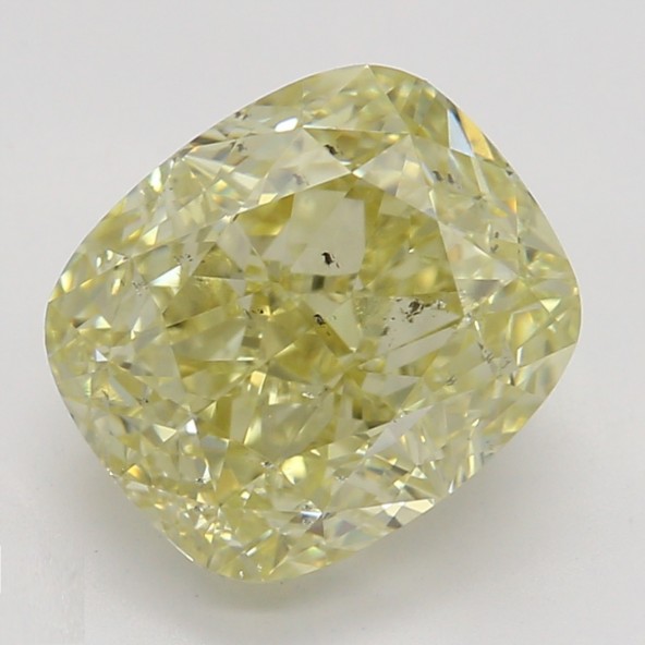 Farebný diamant cushion, fancy hnedasto-žltý, GIA 9873080219 Y5