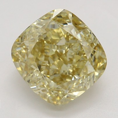 Farebný diamant cushion, fancy hnedasto-žltý, GIA 5872710055 Y5