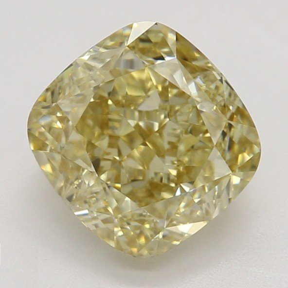 Farebný diamant cushion, fancy hnedasto-žltý, GIA 5872710055 Y5