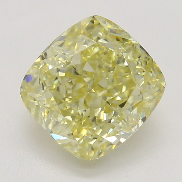 Farebný diamant cushion, fancy light hnedasto-žltý, GIA 9845850579 Y4