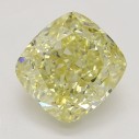 Farebný diamant cushion, fancy light hnedasto-žltý, 1,51ct, GIA