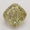 Farebný diamant cushion, fancy hnedasto-žltý, 1,58ct, GIA