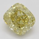 Farebný diamant cushion, fancy hnedasto-žltý, 1,3ct, GIA