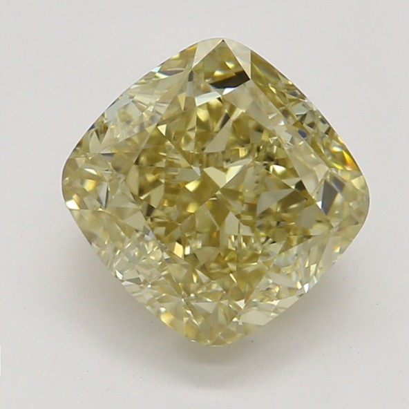 Farebný diamant cushion, fancy hnedasto-žltý, GIA 6873090356 Y5