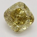 Farebný diamant cushion, fancy deep hnedasto-žltý, 1,16ct, GIA