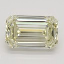Farebný diamant emerald, fancy light hnedasto-žltý, 3,51ct, GIA
