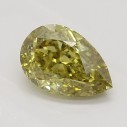 Farebný diamant hruška, fancy deep hnedasto-žltý, 0,5ct, GIA