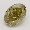 Farebný diamant ovál, fancy hnedasto-žltý, 3,62ct, GIA