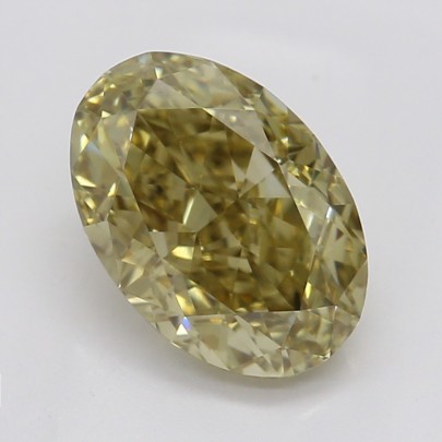 Farebný diamant ovál, fancy hnedasto-žltý, GIA 4872190554 Y5