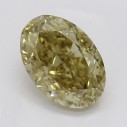 Farebný diamant ovál, fancy hnedasto-žltý, 1,08ct, GIA