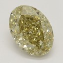 Farebný diamant ovál, fancy hnedasto-žltý, 1,1ct, GIA