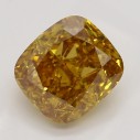 Farebný diamant cushion, fancy deep hnedasto-žltkasto oranžový, 1,54ct, GIA