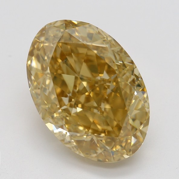 Farebný diamant ovál, fancy hnedasto-žltkasto orandžový, GIA 3872370213 O5