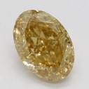 Farebný diamant ovál, fancy hnedasto-žltkasto oranžový, 5,08ct, GIA