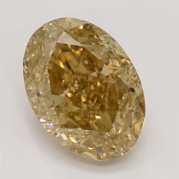 Farebný diamant ovál, fancy hnedasto-žltkasto orandžový, GIA 1871570200 O5