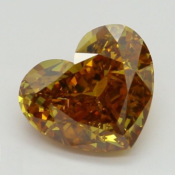 Farebný diamant srdce, fancy deep hnedasto-žltkasto orandžový, GIA 1831160270 O8