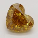 Farebný diamant srdce, fancy deep hnedasto-žltkasto oranžový, 1,01ct, GIA