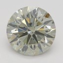 Farebný diamant okrúhly briliant, very light sivý, 2,5ct, GIA