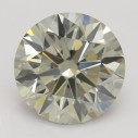 Farebný diamant okrúhly briliant, very light sivý, 1,9ct, GIA