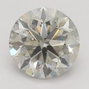 Farebný diamant okrúhly briliant, very light sivý, 1ct, GIA