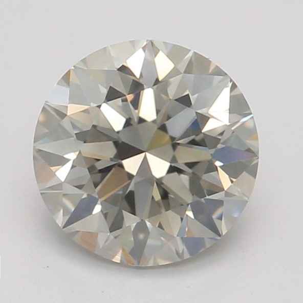 Farebný diamant okrúhly briliant, very light sivý, GIA 3871540013 S2