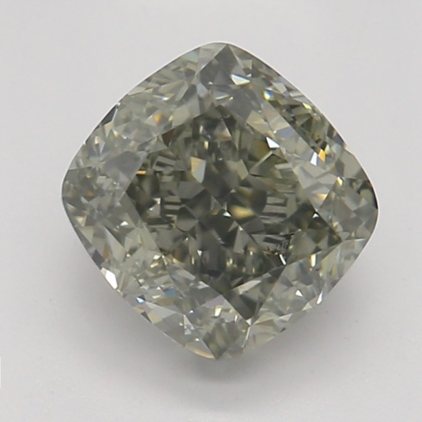 Farebný diamant cushion, fancy dark sivý, GIA 4871640104 S9