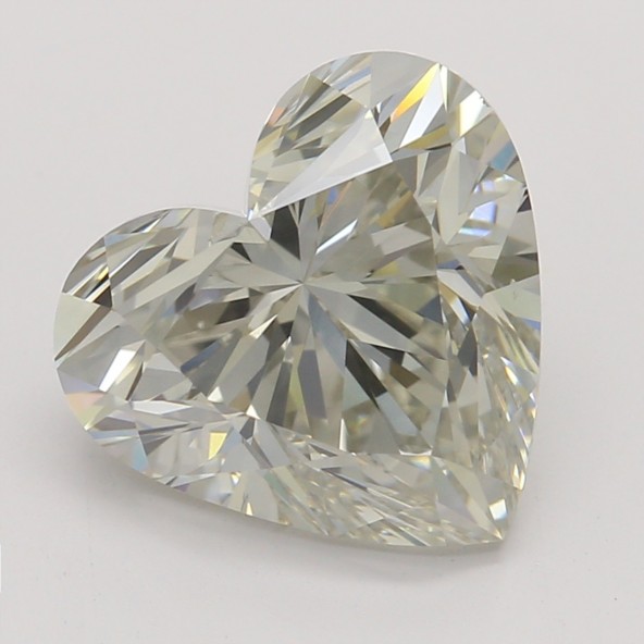 Farebný diamant srdce, fancy light sivý, GIA 1845920151 S4