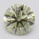 Farebný diamant okrúhly briliant, fancy sivo-zelenkasto žltý, 2,2ct, GIA
