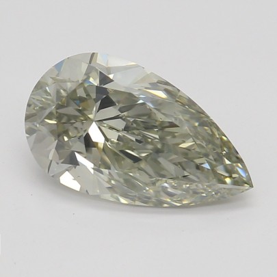 Farebný diamant hruška, fancy sivo-zelenkasto žltý, GIA 9871870399 Y5