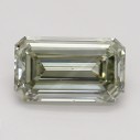 Farebný diamant emerald, fancy sivasto-zelenkasto žltý, 0,7ct, GIA