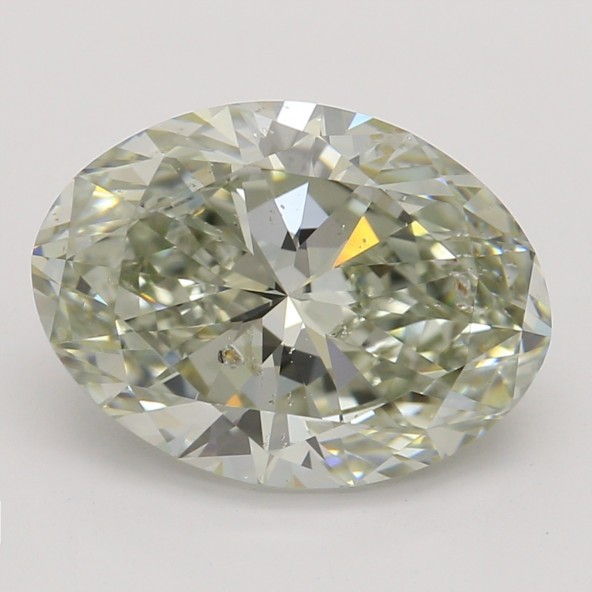 Farebný diamant ovál, light zeleno žltý, GIA 8873130448 Y3