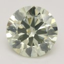 Farebný diamant okrúhly briliant, fancy light zelenkasto žltý, 1,5ct, GIA