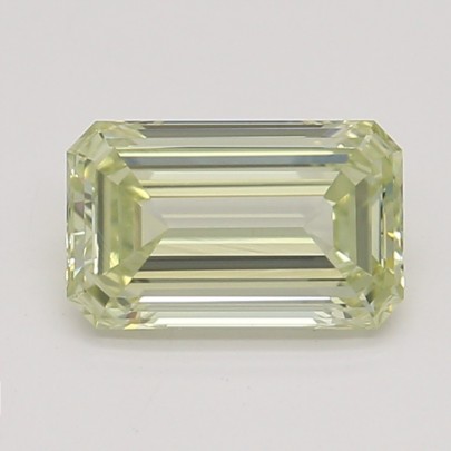 Farebný diamant emerald, fancy light zelenkasto žltý, GIA 5870650095 Y4