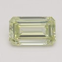 Farebný diamant emerald, fancy light zelenkasto žltý, 0,5ct, GIA