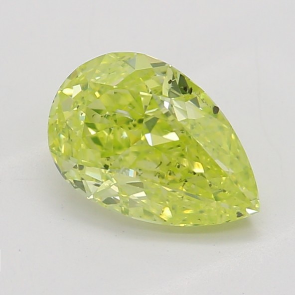 Farebný diamant hruška, fancy intense zelenkasto žltý, GIA 6870710046 Y6